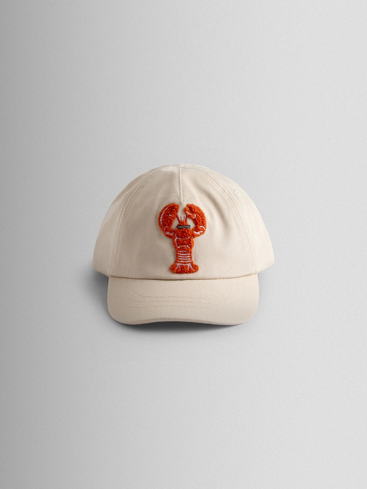 JoJo Maman Bébé Ecru Lobster Bouclé Cap | Next US
