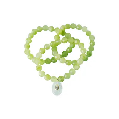MacRae & Co. Citrus Bloom Bracelet Set in Green at Nordstrom | Nordstrom