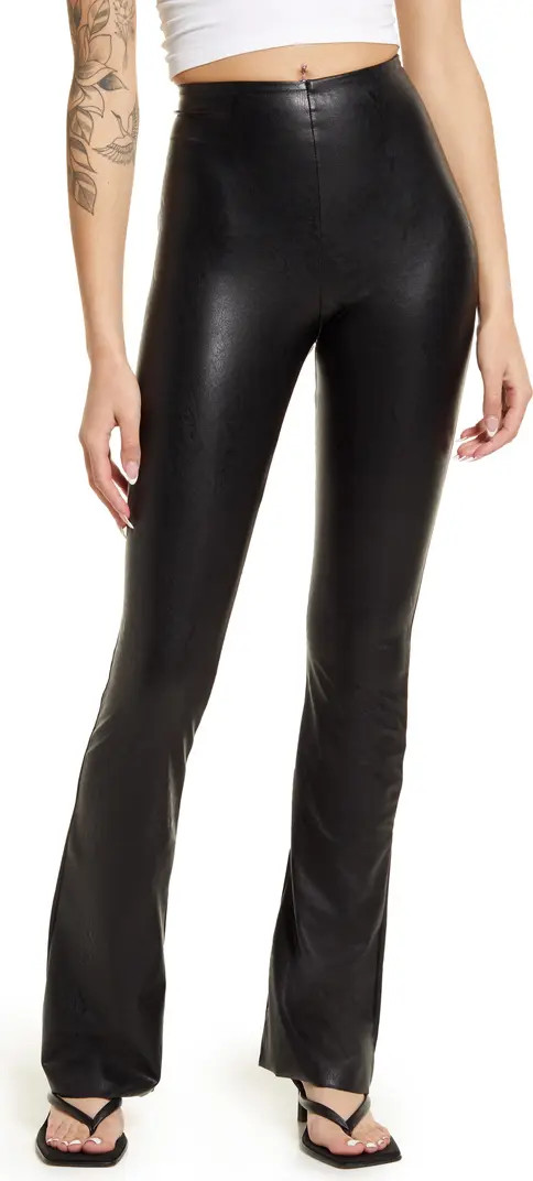 Faux Leather Flare Leggings | Nordstrom