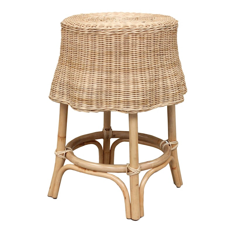 Grace Mitchell Charlotte Rattan Accent Table | At Home