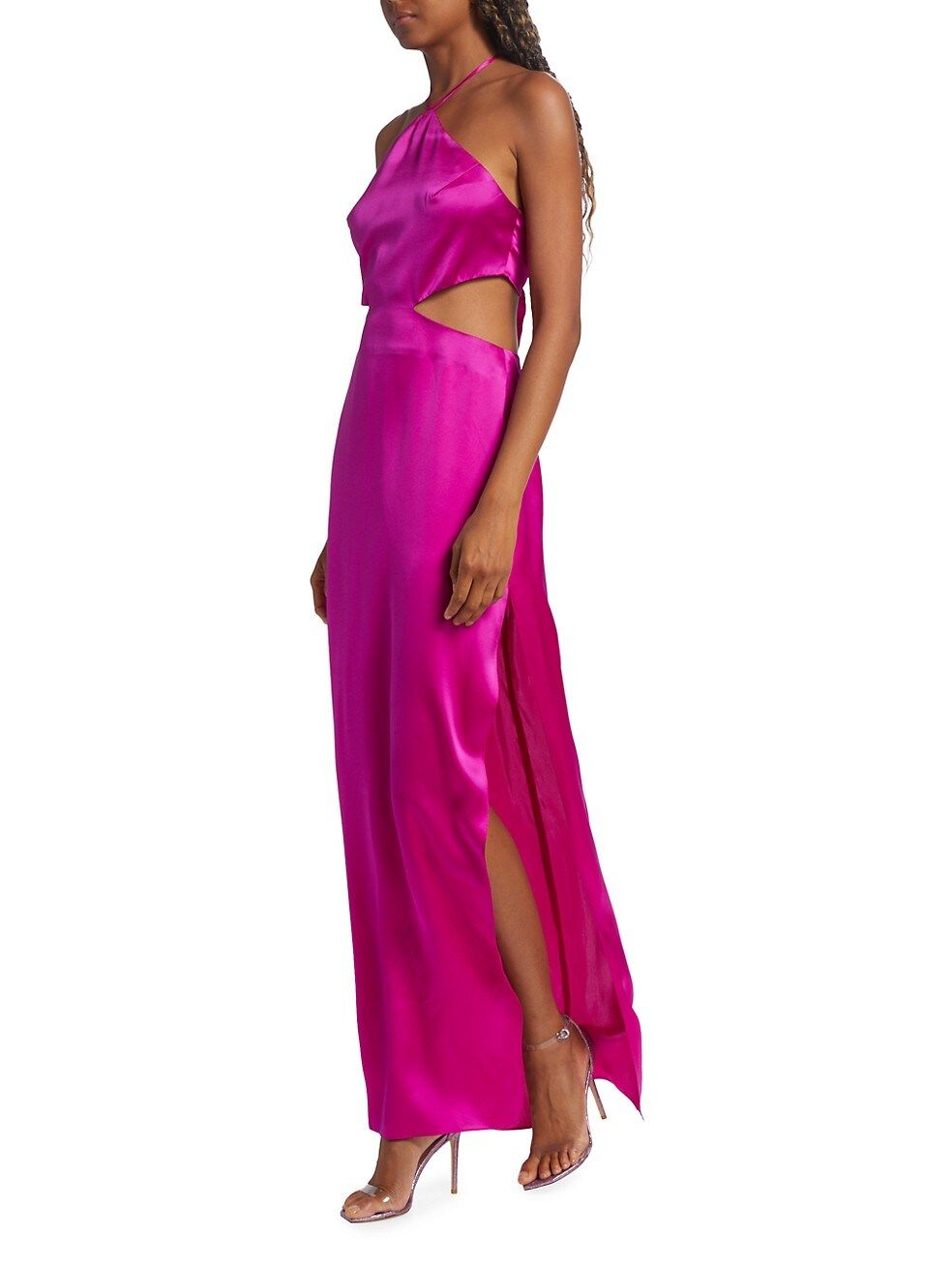 Amanda Uprichard Akron Silk Cut-Out Maxi Dress | Saks Fifth Avenue