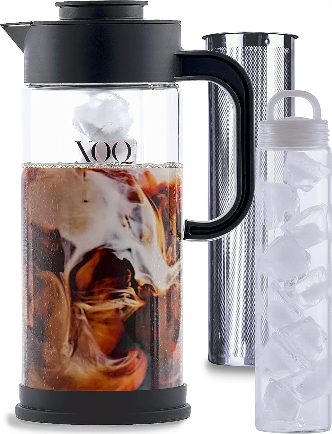 XOQ Cold Brew Coffee Maker + Chiller Kit + 1.5 Liter Cold Brew Maker Glass Carafe - Iced Coffee M... | Amazon (US)