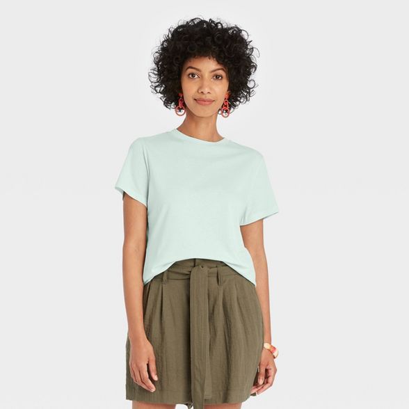 Women's Short Sleeve T-Shirt - A New Day™ Mint | Target