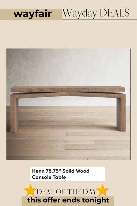 Don’t miss out on Wayfair’s WAYDAY DEALS! Grab this solid wood table for 20% off TODAY!! 👏🏽

Modern entryway table, entryway table, modern farmhouse entryway table, modern farmhouse entryway decor.

#moderntable #modernentrywaytable #modernconsoletable #modernfarmhousedecor


#LTKsalealert #LTKfamily #LTKhome