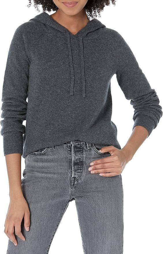 Amazon Essentials Women's Soft Touch Hooded Pullover Sweater | Amazon (US)