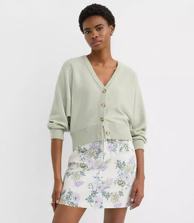 Dolman V-Neck Cardigan | LOFT