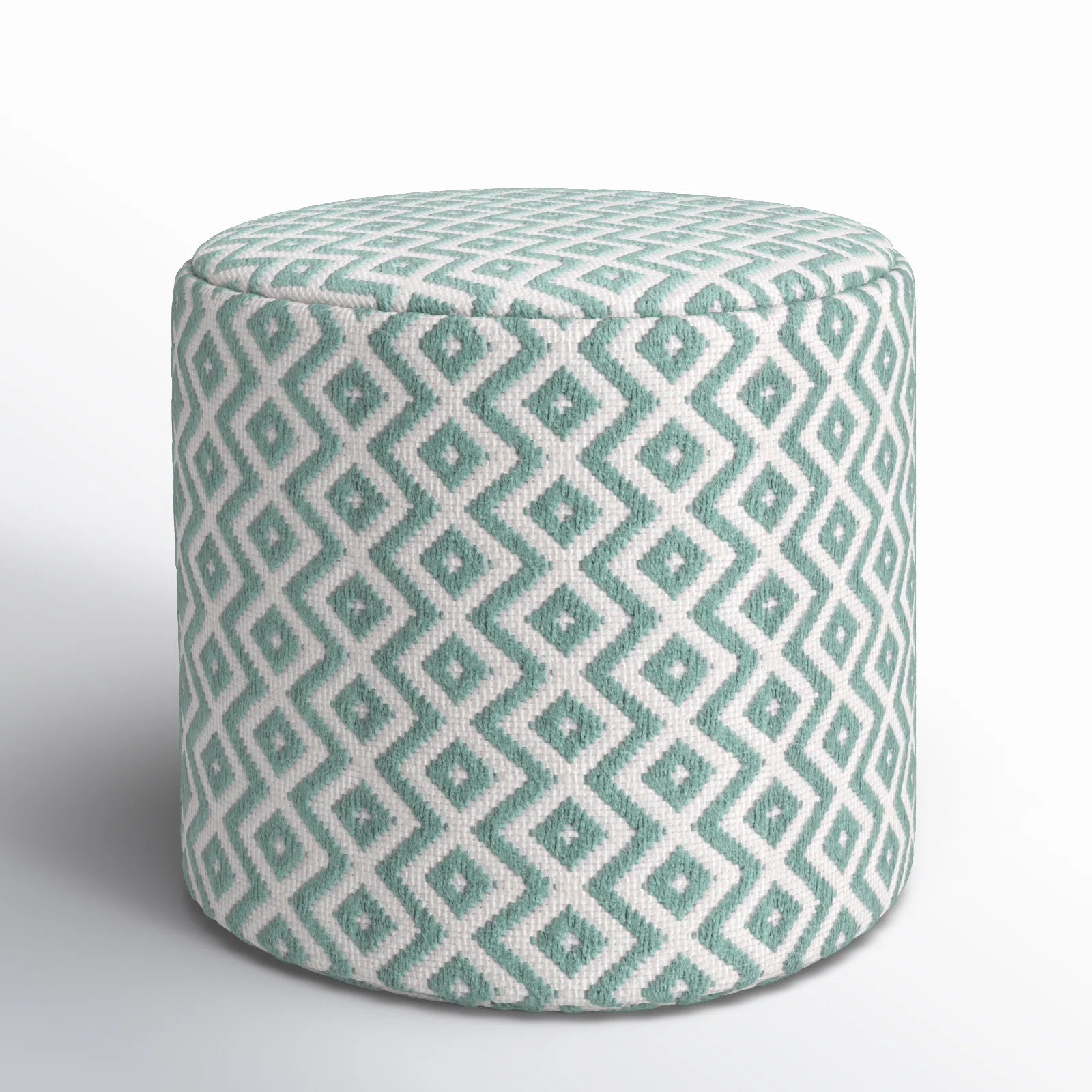 Destina Round Upholstered Outdoor Ottoman | Birch Lane