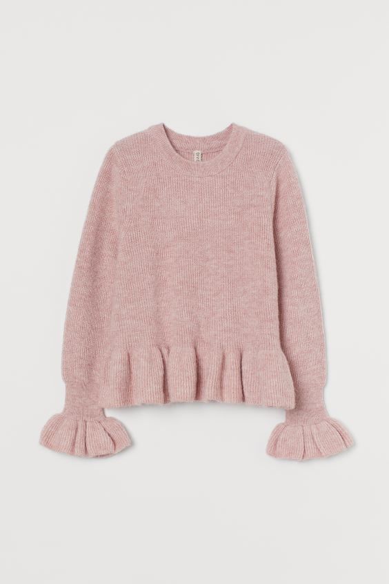 Flounced Knit Sweater | H&M (US)