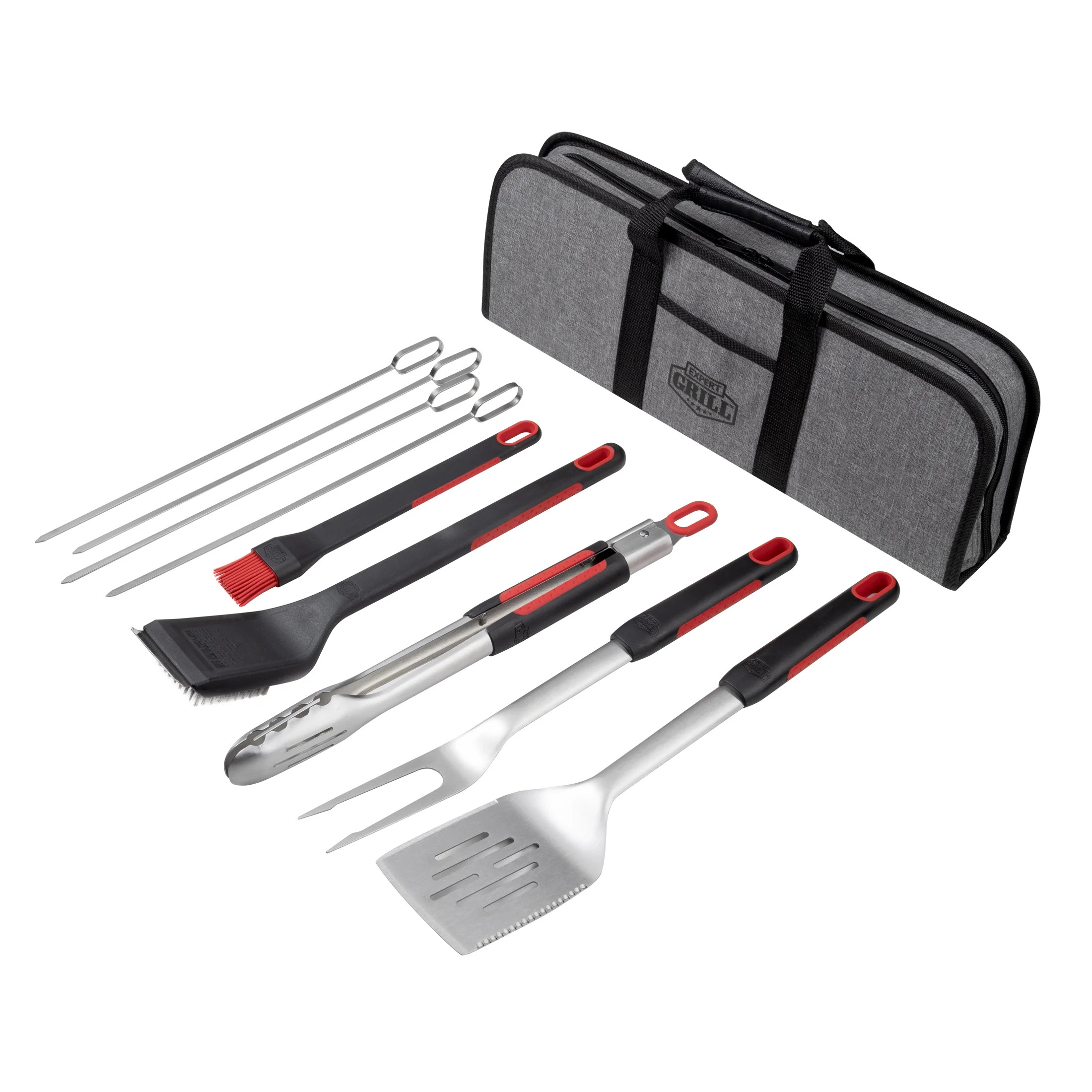 Expert Grill  Grilling Accessories BBQ Grill Tools Set, 10 Pieces Stainless Steel Grill Kit | Walmart (US)