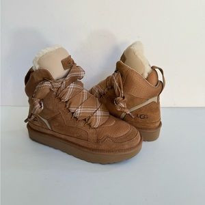 UGG HIGHMEL CHESTNUT SUEDE AND CANVAS ANKLE SNEAKER BOOTS US 7 | Poshmark