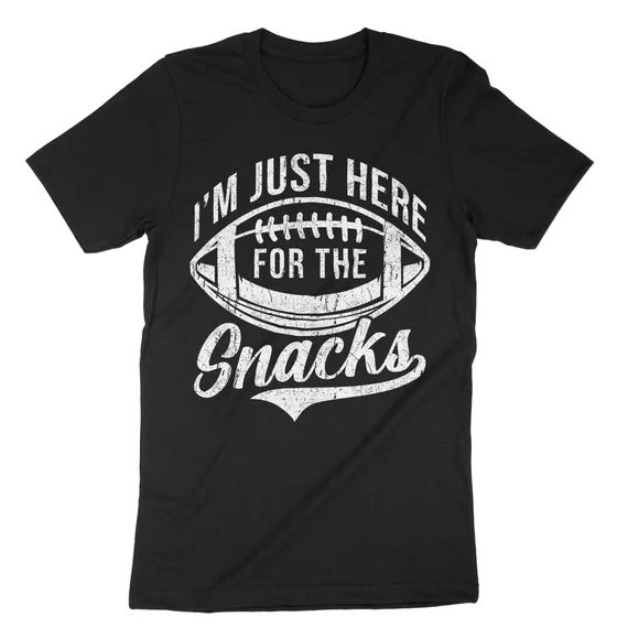 I'm Just Here For the Snacks, Football Party T-Shirt, Game Day Shirt, Funny Foodie Tee | Etsy (US)