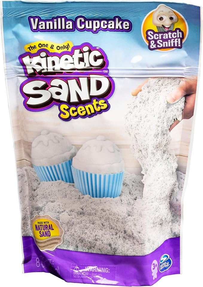 Kinetic Sand Scents, 8oz Vanilla Cupcake White Scented, for Kids Aged 3 and Up | Amazon (US)
