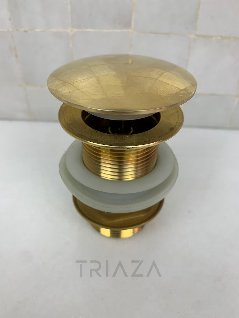 Solid Brass Sink Stopper , Pop up Button for Sink , Bathroom Sink Stopper , Vanity Sink Stopper ,... | Etsy (US)