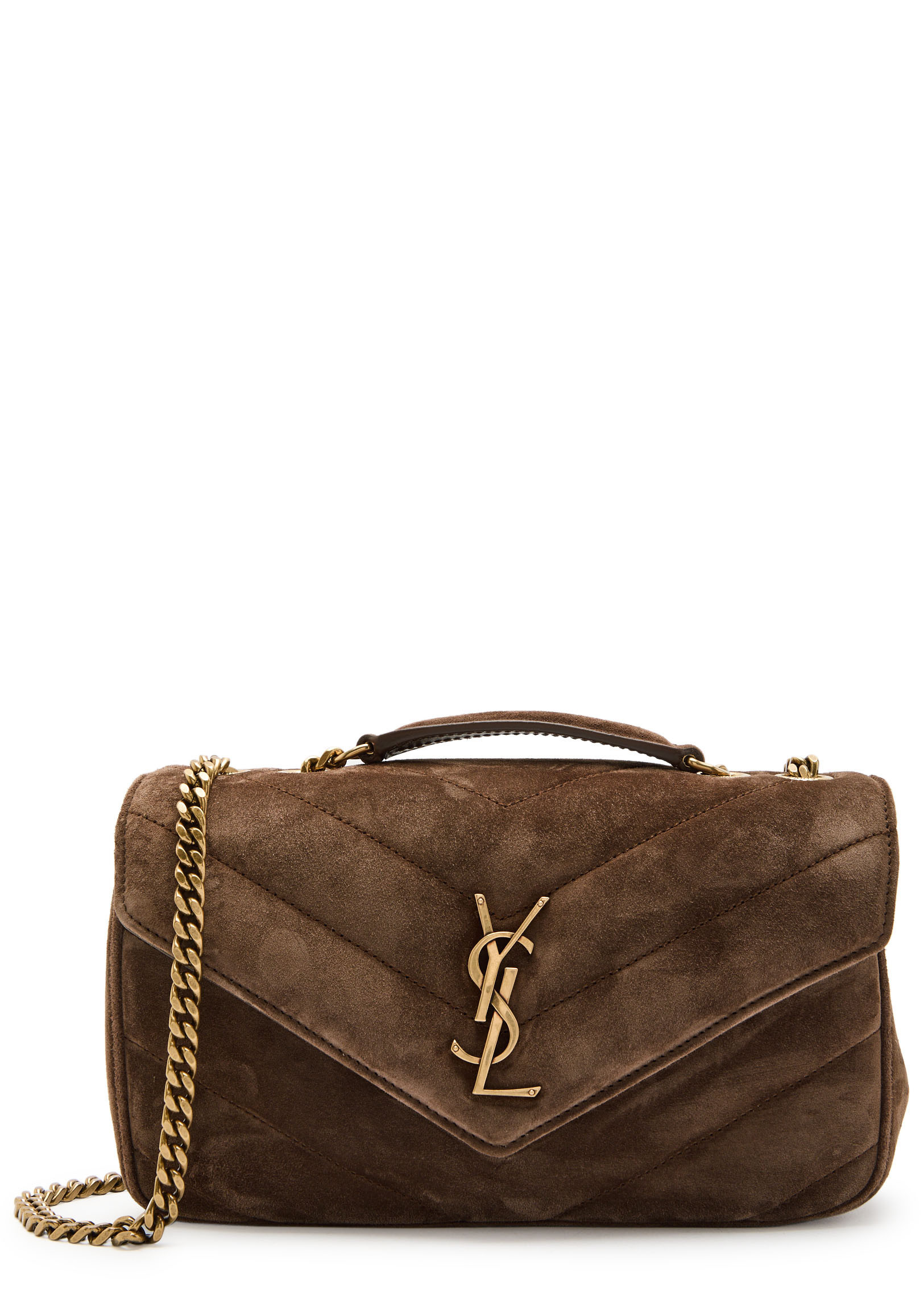 YSL BO S LOULOU SUEDE_54147_DKBN | Harvey Nichols