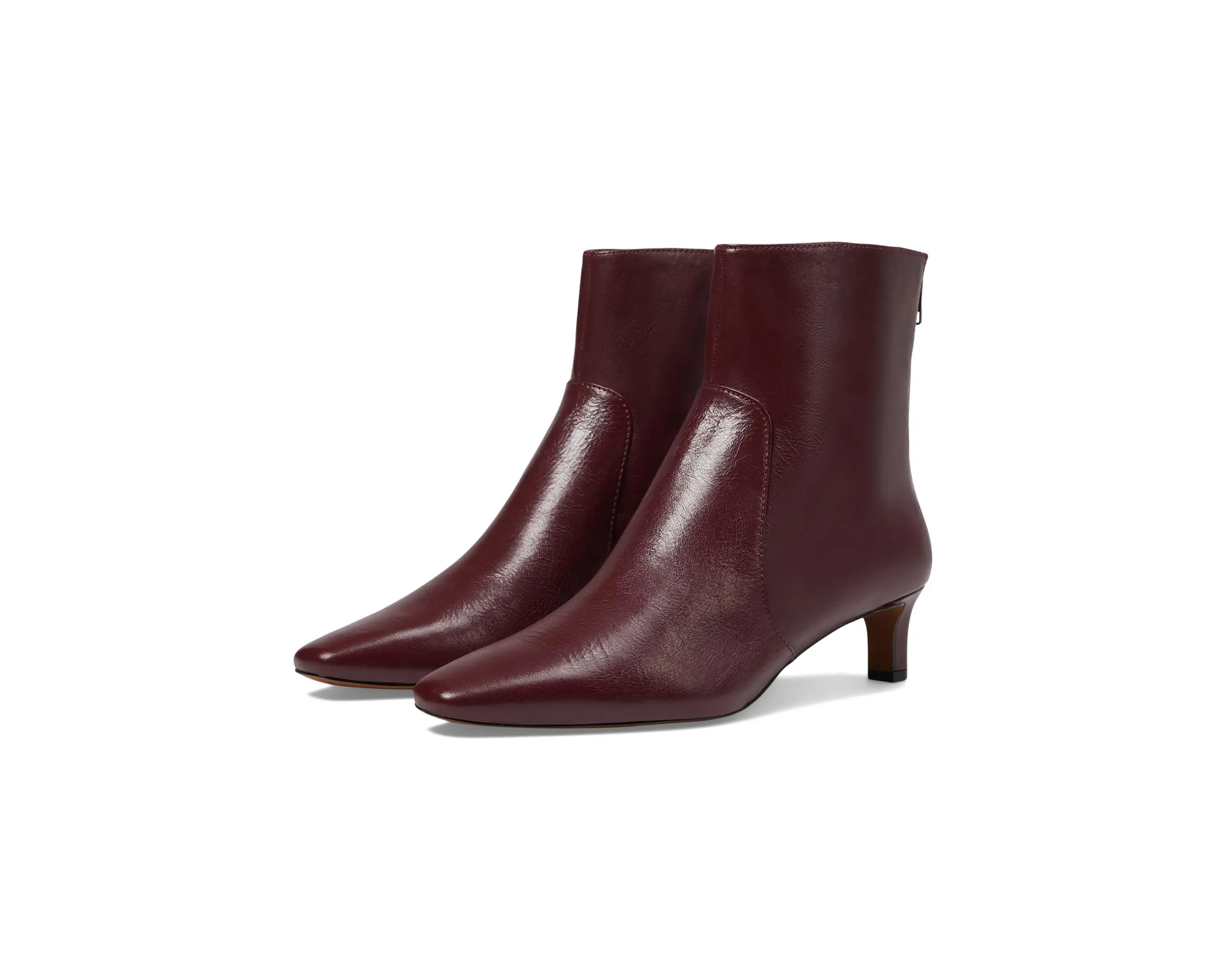 The Dimes Kitten-Heel Boot In Crinkle Leather | Zappos