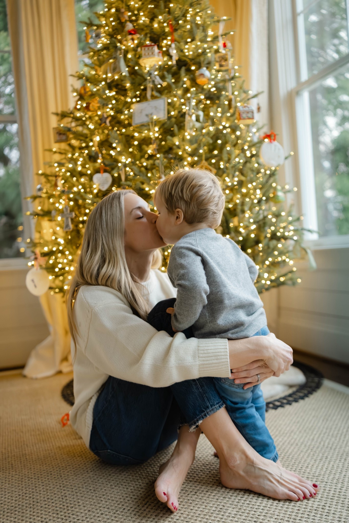 Size S my sweater, jeans TTS. His sweater is washable and TTS!