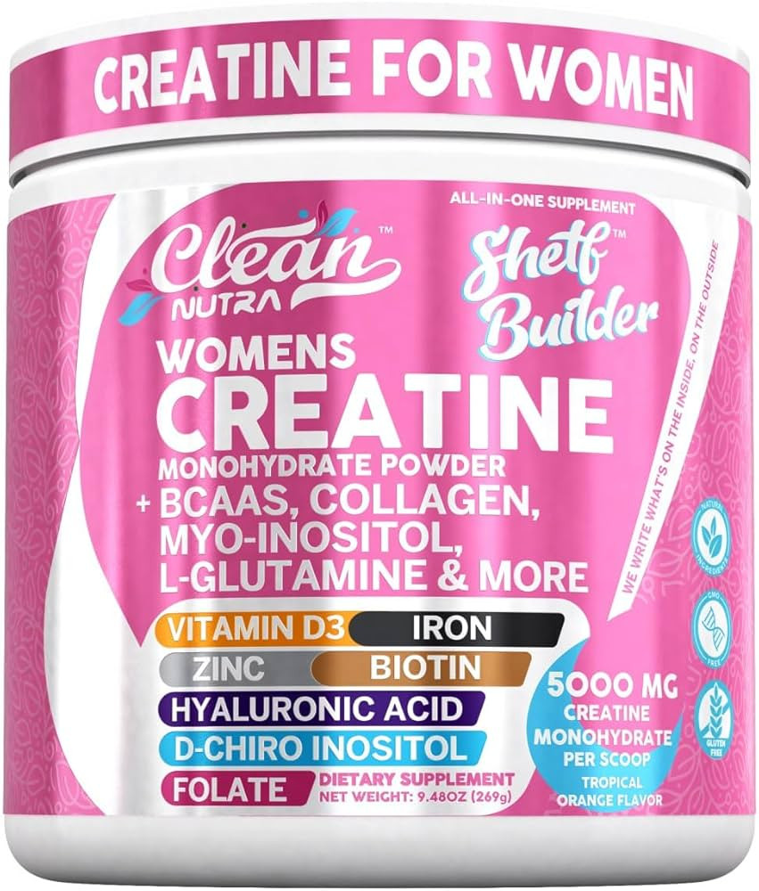 Creatine for Women | Creatine Monohydrate + BCAA Powder Myo-Inositol Collagen Biotin Hyaluronic A... | Amazon (US)