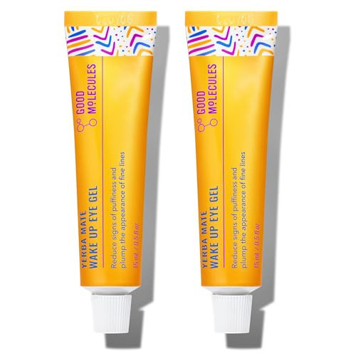 Good Molecules Yerba Mate Wake Up Eye Gel Pack 2 – 15 ml Each | Hydrating Under Eye Gel with Hyaluronic Acid & Caffeine for Dark Circles and Puffiness | Amazon (US)