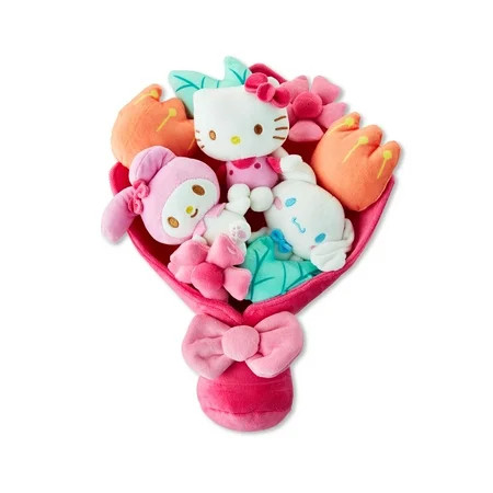 Hello Kitty and Friends - 12-inch Plush Valentine’s Bouquet - 9 Plush Included - Officially Licensed Sanrio product from Jazwares | Walmart (US)