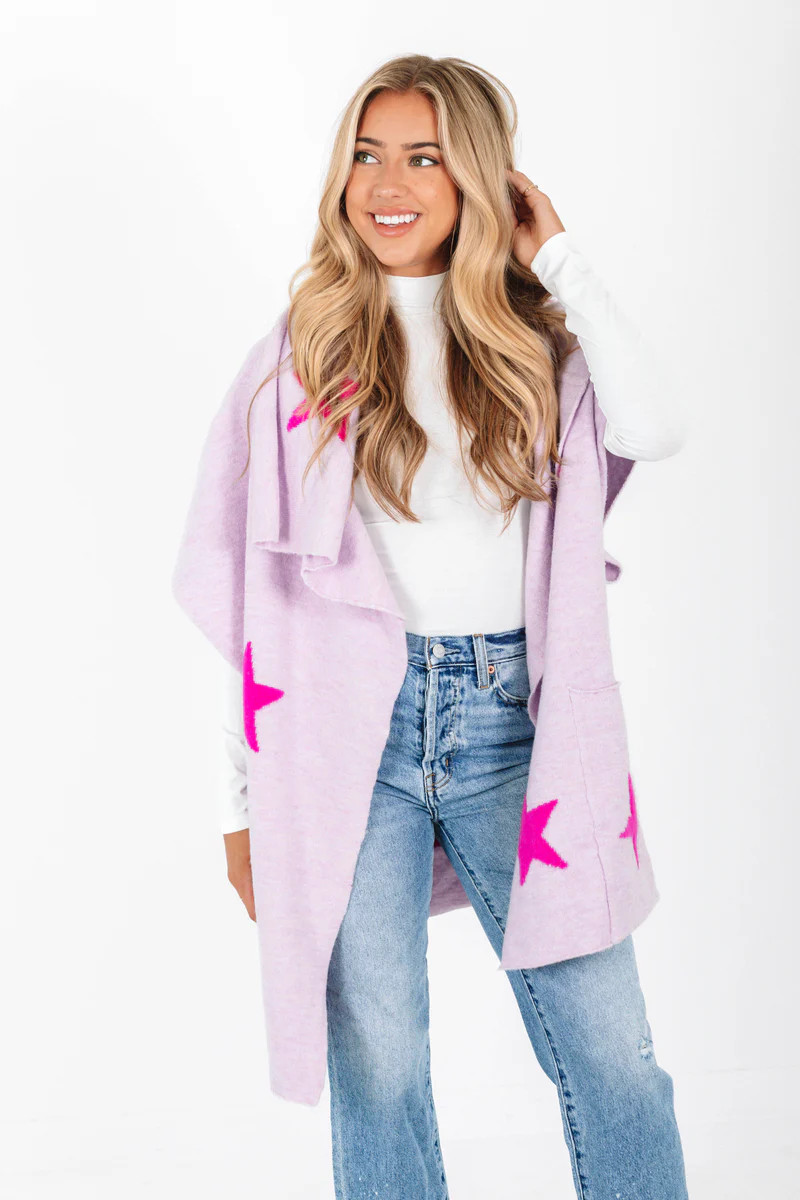 The Anniston Cardigan - Lavender/Pink | The Impeccable Pig
