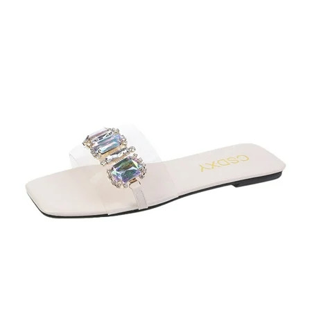 dmqupv Womens Flip-flops House Slippers Women Washable Sandals For Women Ladies Fashion Solid Flat C | Walmart (US)