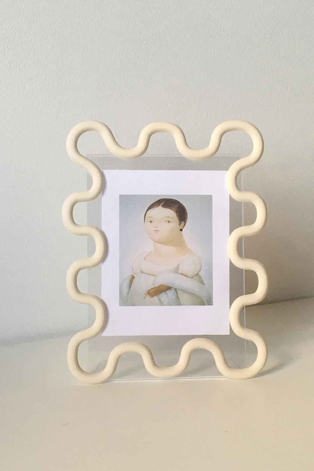 Wavy photo frame,pink rose gold salmon squiggle, blob, Danish pastel aesthetic, kid-friendly, sus... | Etsy (US)