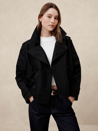 Oversized Short Trench Coat | Banana Republic Factory | Banana Republic Factory