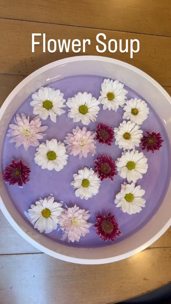 This flower soup sensory play was SUCH a hit 🌸✨

If your toddler loves water play, this activity is a must try! 

We were scooping, pouring, mixing, and “cooking” all kinds of pretend soups in our @inspiremyplay play tray🌼🥣

I love that it is low prep, calming, and so easy to switch up with different flowers, cups, scoops, or colors.

Comment “FLOWER” and I’ll send you everything we used 🌸

Hi, I’m Mackenzie, a New Jersey twin toddler mom sharing realistic mom life, simple toddler activities, and easy ways to make your days feel a little lighter 🤍 Follow along for more easy sensory play and toddler activities.

#sensoryplay #waterplay #watertable #toddleractivity #easyplayideas 

flower soup sensory play, toddler sensory bin, spring sensory activity, water play toddler, flower sensory tray, inspire my play tray, toddler fine motor activity, low prep toddler activity, sensory play ideas, easy toddler activities, spring play ideas, toddler water activity, pretend play ideas, flower activity for toddler, low prep summer kids activity

#LTKmomlife #LTKKids