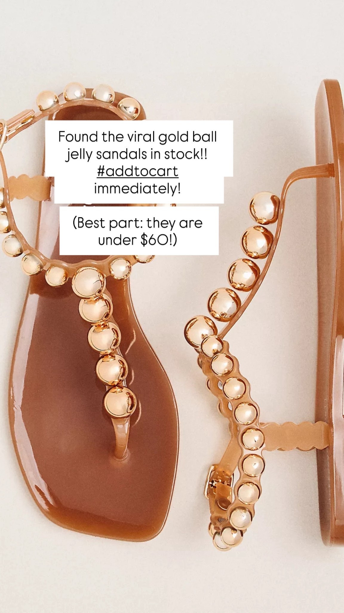 Viral gold ball jelly sandals! An immediate add to cart moment! 

#LTKTravel #LTKSeasonal #LTKOver40