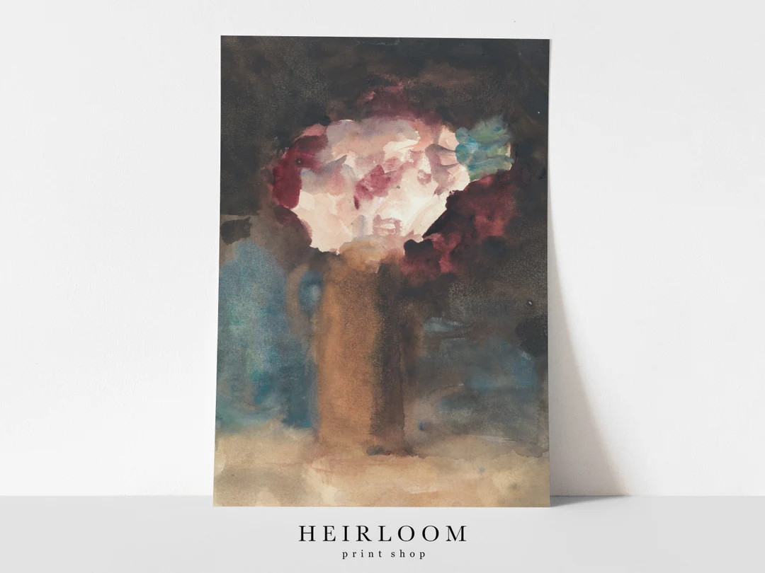 Floral Art  Flower Painting  Vintage Art  ART PRINTS  - Etsy | Etsy (US)