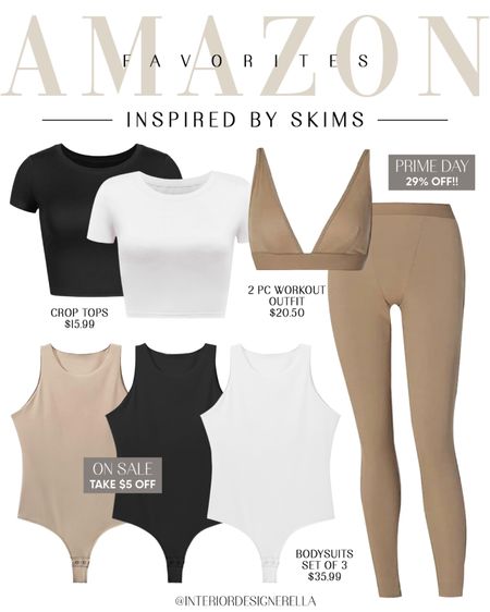 Amazon finds with SKIMS vibes!✨ 29% off PRIME DAY 2pc outfit + $15.99 crop tops!✨Click on the “Shop Amazon Prime Day” collections on my LTK to shop!🤗 Have an amazing day!! Xo!!

#LTKunder50 #LTKxPrimeDay #LTKsalealert