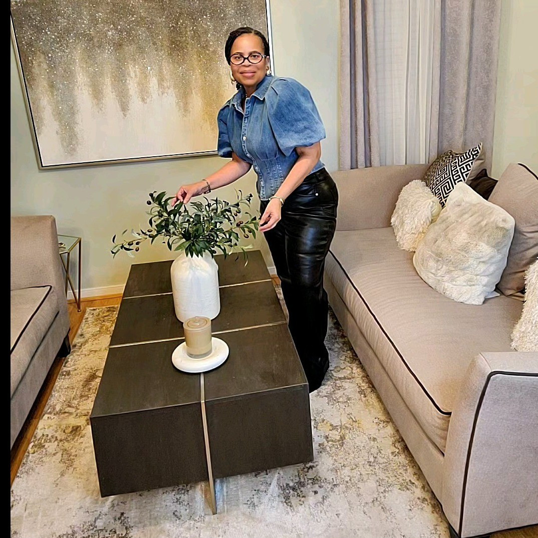A little home styling + a little outfit moment 🤎 Denim puff sleeves, sleek faux-leather pants, and soft neutral décor—timeless, simple, elevated. Everything is linked on LTK!#EverydayStyleInspo#ChicAndComfy#Over40Style#TimelessStyle

#LTKOver40 #LTKootd #LTKHome