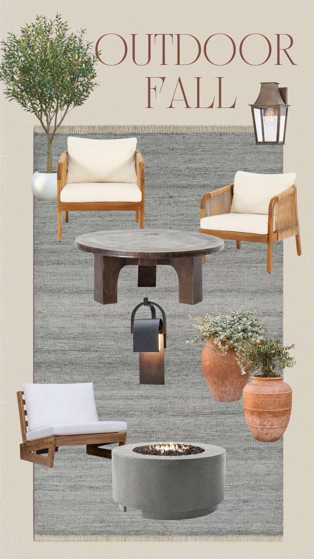 Cozy outdoor space for Fall 🍂
 
#fall
#falldecor
#outside

#LTKSeasonal #LTKselfcare #LTKHome