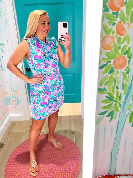 Feeling so sporty in this Lilly Pulitzer dress. It has built in spf protection. Great for being active.

Wearing a large. Fits true to size.

#LTKfitness #LTKtravel #LTKswim