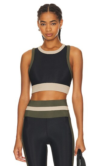 Gwen Top in Military Olive Colorblock | Revolve Clothing (Global)
