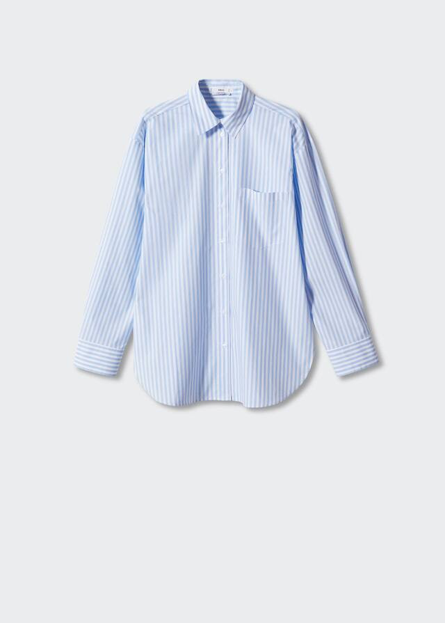 Pocket oversize shirt -  Women | Mango USA | MANGO (US)