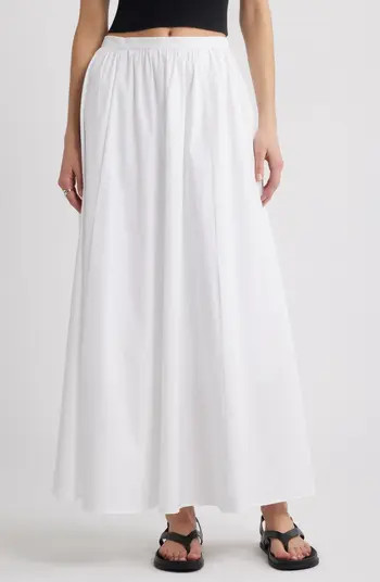 Open Edit Cotton Poplin Maxi Skirt | Nordstrom | Nordstrom