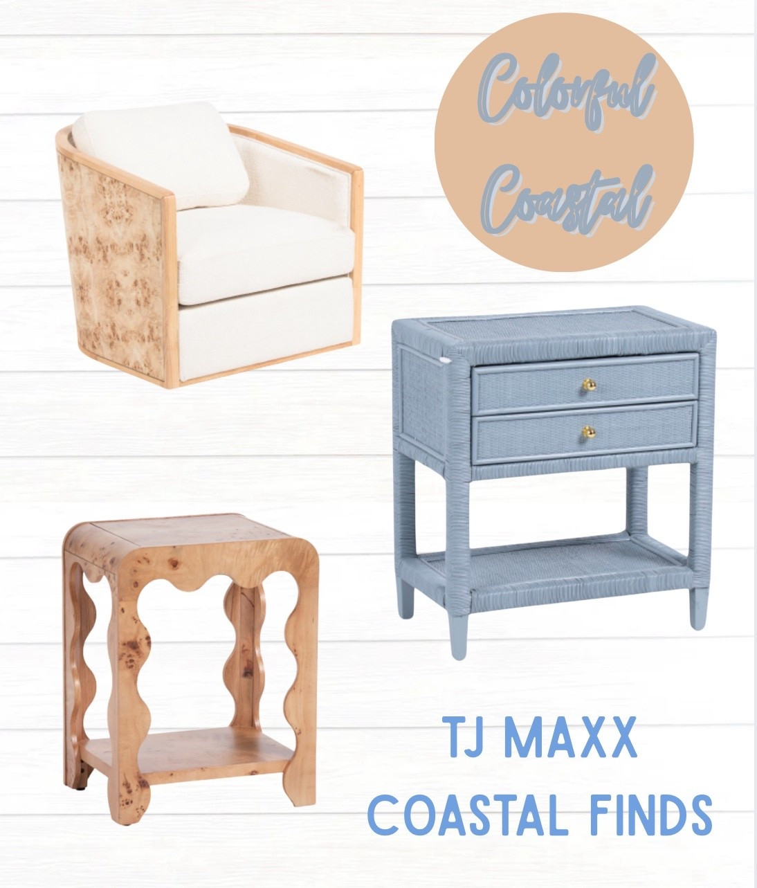 Coastal furniture.

Colorful Coastal, Coastal Furniture, Rattan Furniture, Burl Furniture 

#LTKHome