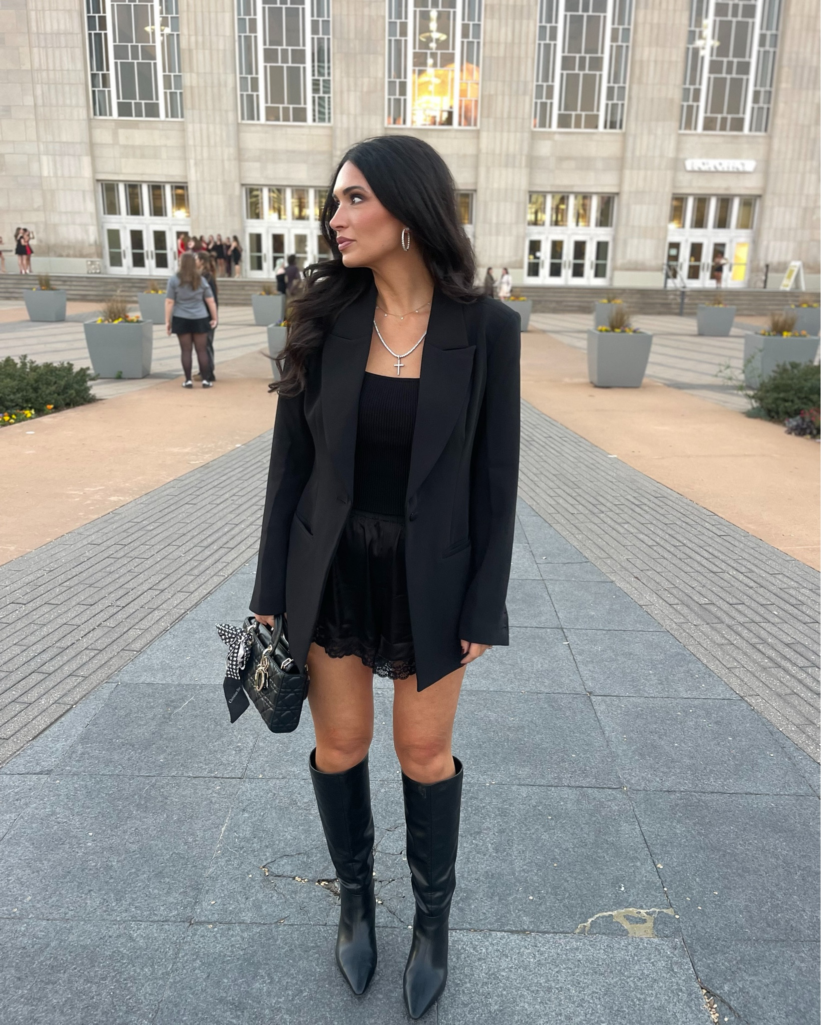 Date night outfit with the silk short trend. One of my favorite outfits I’ve put together. I love in all black look wore this to see the Dracula ballet. These silk shorts come in a set so when the trend is over, you’ll have a pair of pajamas. I’m 59 and I got the medium tall.

#LTKStyleTip #LTKSaleAlert #LTKTall