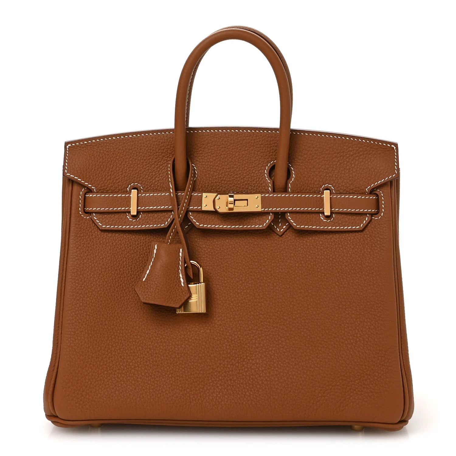 Hermes Togo Birkin 25 Gold 1732005 | FASHIONPHILE (US)
