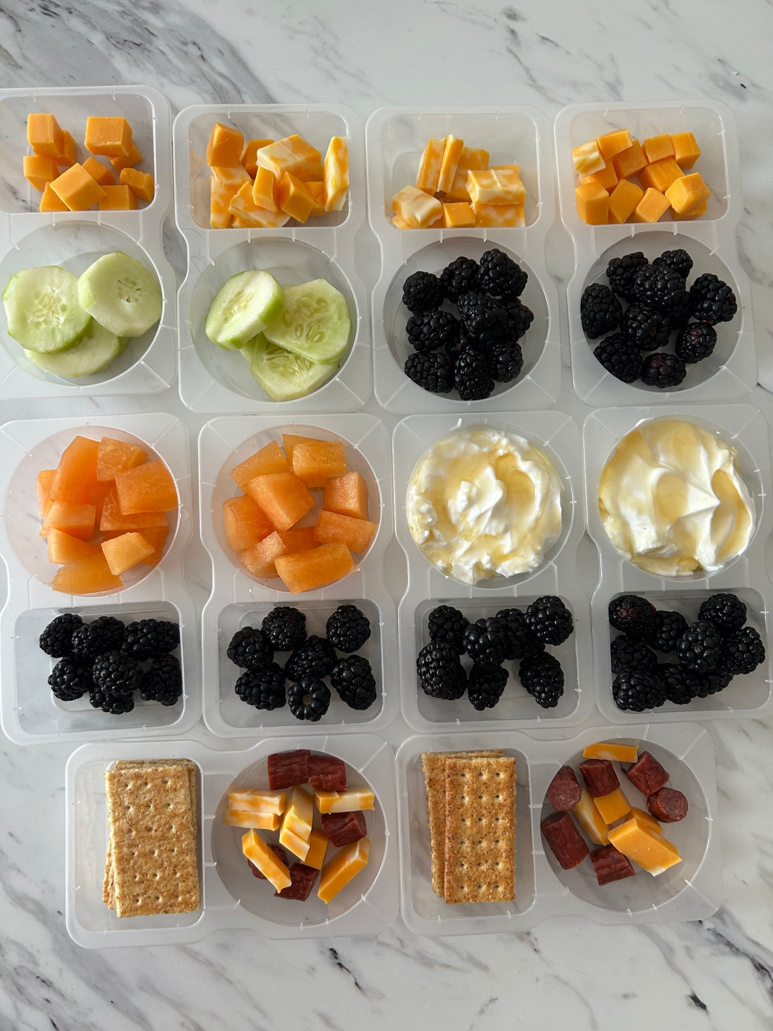 Reusable Snack Containers. 