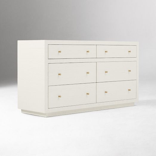 Mayson Painted Grasscloth 6-Drawer Dresser (60") | West Elm (US)