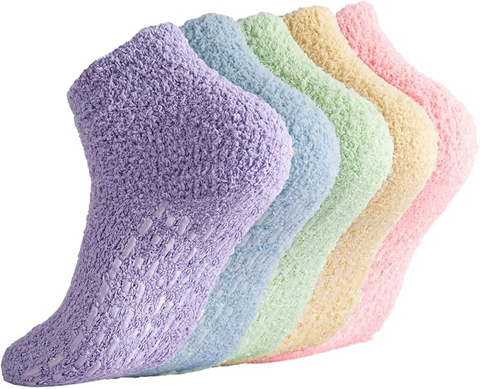 Breslatte Non Slip Socks Hospital Socks with Grips for Women Grip Socks for Women Socks with Grip... | Amazon (US)