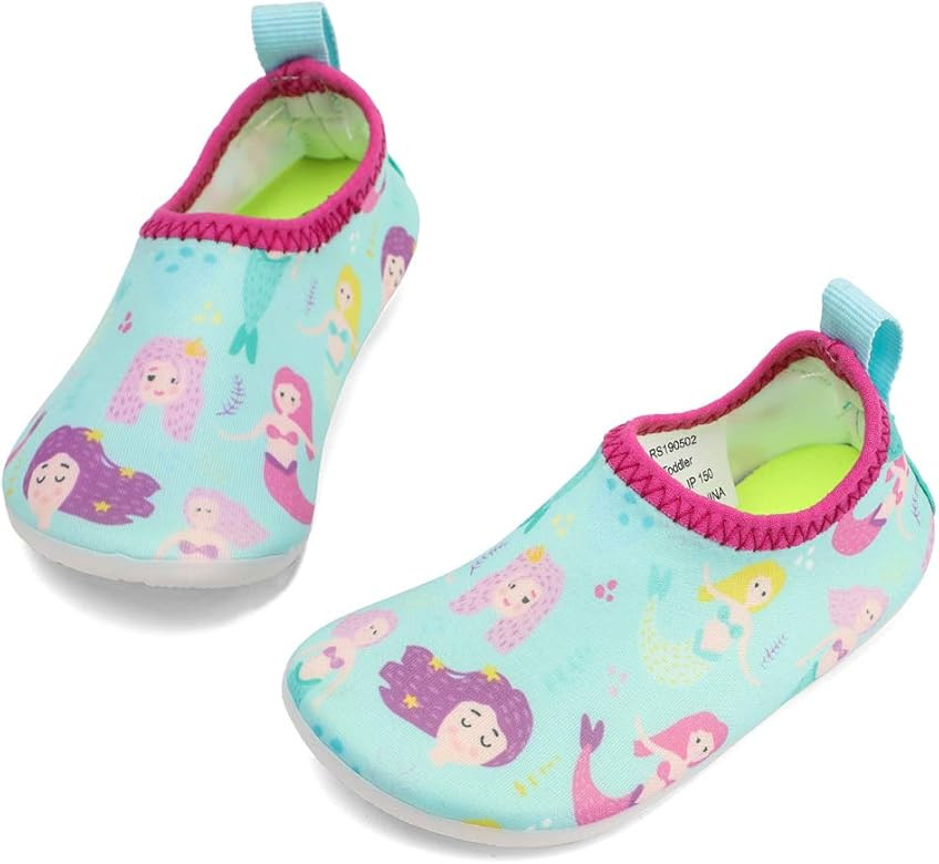 RANLY & SMILY Toddler Water Shoes Quick Dry Non-Slip Water Skin Barefoot Sports Swim Shoes Aqua S... | Amazon (US)