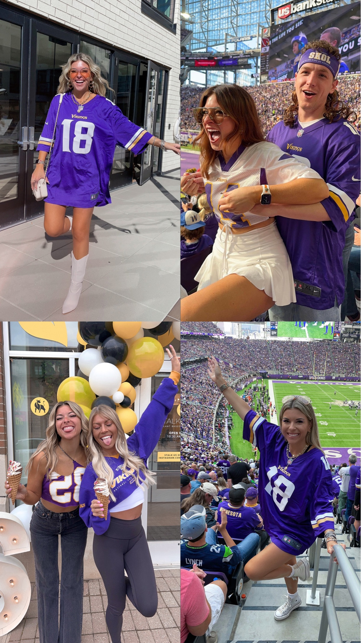 MN Vikings fan gear! what I wear to NFL games - football outfit inspo

#LTKSeasonal #LTKstyletip #LTKfindsunder100