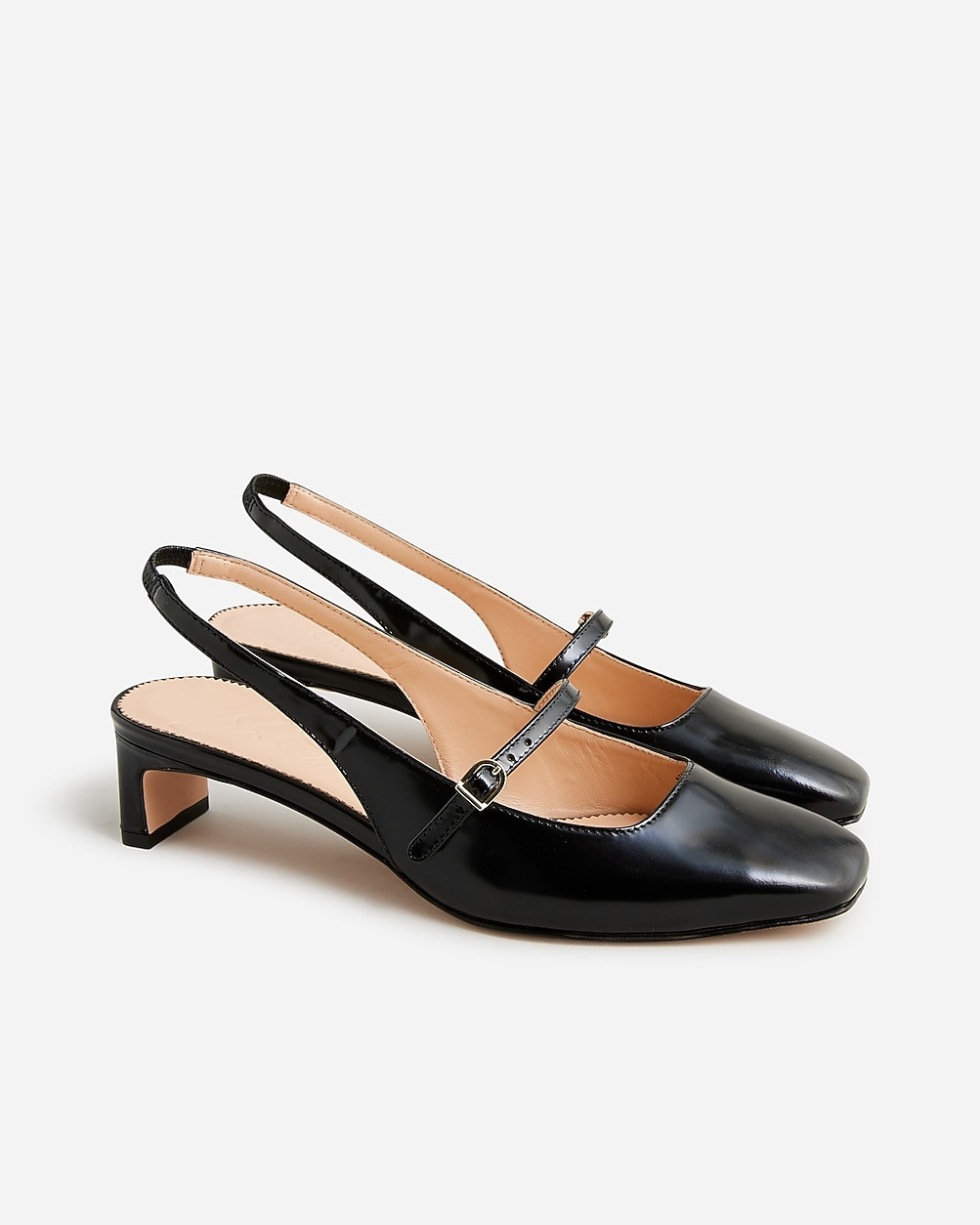 Layla slingback Mary Jane heels in spazzolato leather | J. Crew US