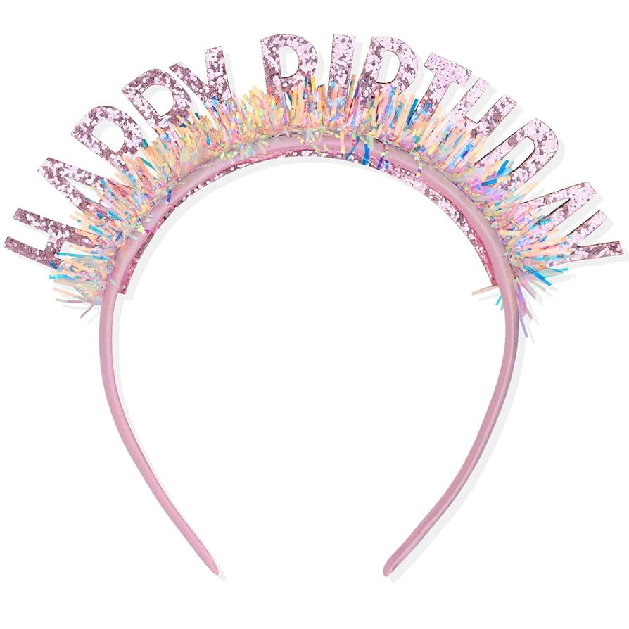 CIEHER Birthday Crown Birthday Headband, Birthday Headband, Happy Birthday Headband for Women Gir... | Amazon (US)