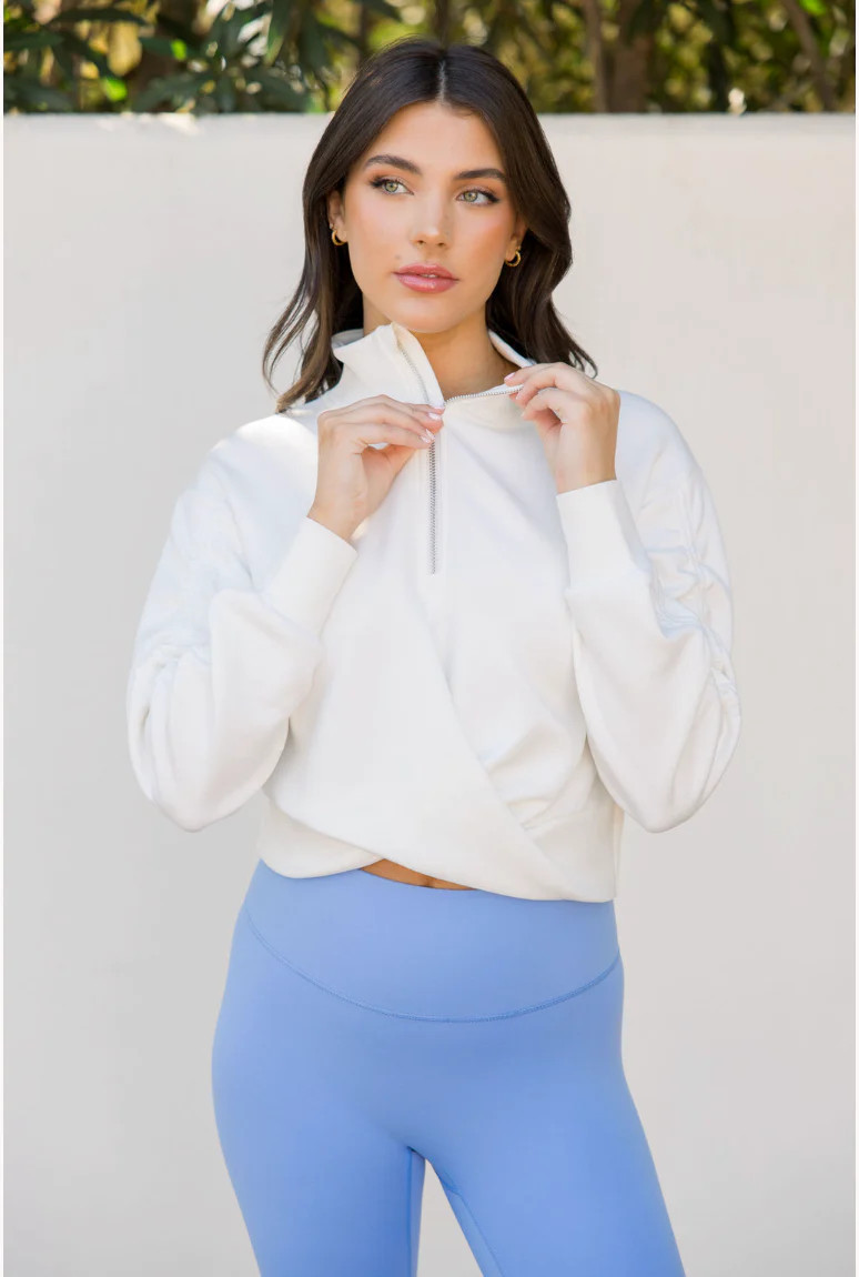CloudLuxe Twist Quarter Zip Pullover | Salt Project