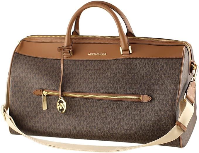 Michael Kors Extra Large Top Zip Duffle Bag (Brown) | Amazon (US)
