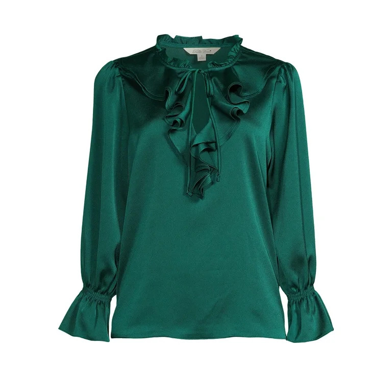 The Pioneer Woman Poet Blouse with Raglan Sleeves, Womens | Walmart (US)